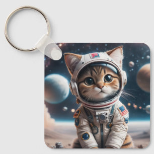 Sleutelhanger ruimtecat