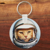 Sleutelhanger ruimtecat (Voorkant)