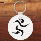 sleutelhanger runnen - wit (Voorkant)