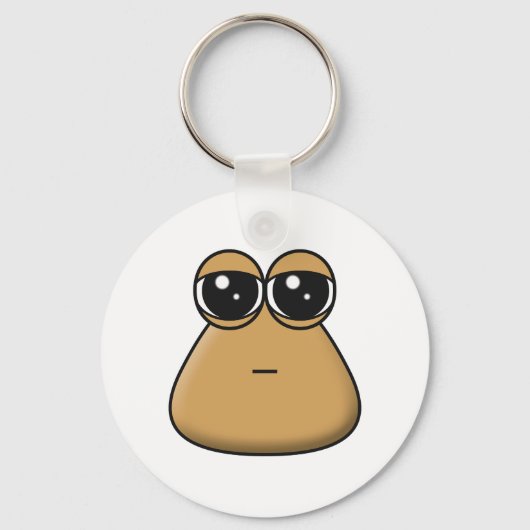 Sleutelhanger - Sad Baby Pou (Voorkant)