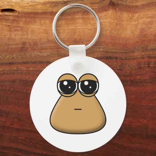 Sleutelhanger - Sad Baby Pou (Voorkant)