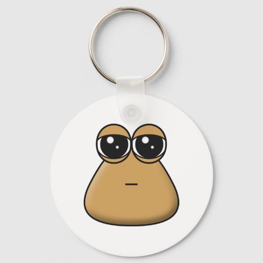 Sleutelhanger - Sad Baby Pou (Achterkant)