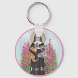 Sleutelhanger Saint Gertrude Patron St. van Katten