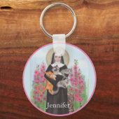 Sleutelhanger Saint Gertrude Patron St. van Katten (Voorkant)