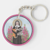 Sleutelhanger Saint Gertrude Patron St. van Katten (Achterkant)