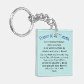 Sleutelhanger Saint Michael Prayer met twee zijden (Voorkant Links)