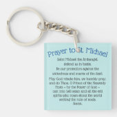 Sleutelhanger Saint Michael Prayer met twee zijden (Voorkant)