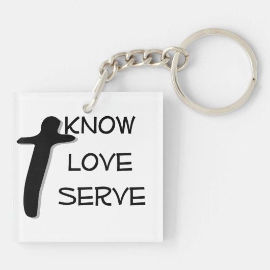 Sleutelhanger Saint Michael Prayer met twee zijden (Achterkant)