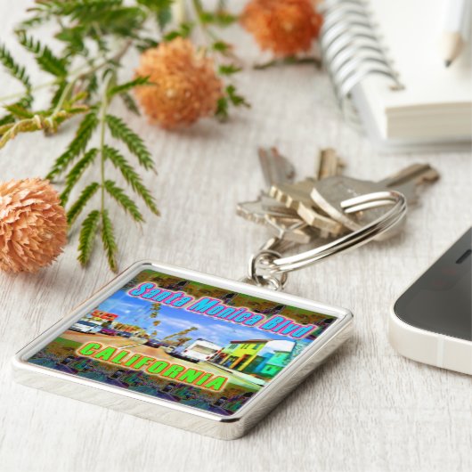 sleutelhanger "Santa Monica Blvd 2" (Zijkant)