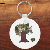 Sleutelhanger schapen en bomen (Voorkant)
