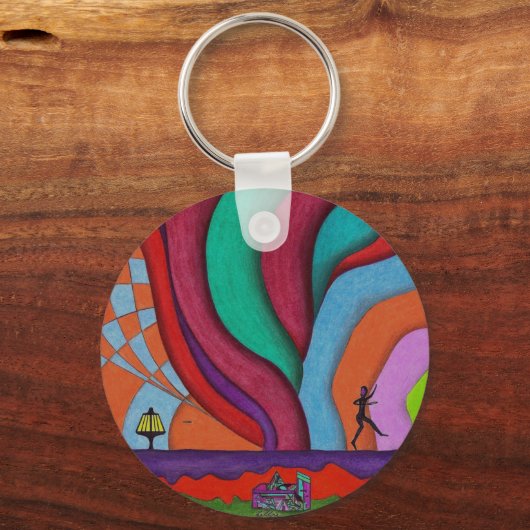 Sleutelhanger schijfGolf - Label tas (Voorkant)