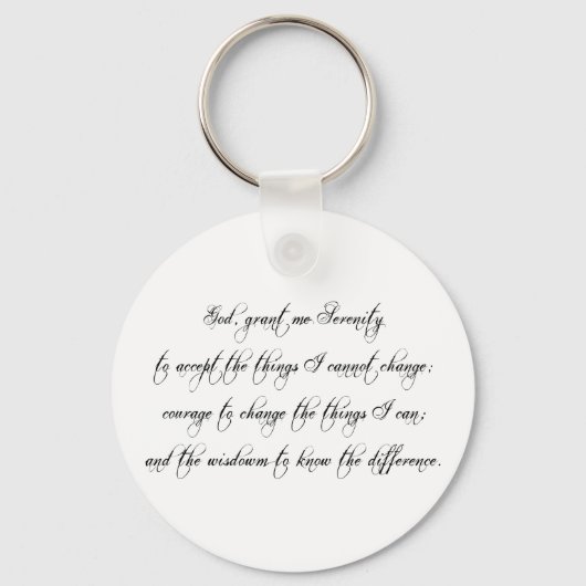 Sleutelhanger - Serenity Prayer (Voorkant)