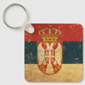 Sleutelhanger Servië-vlag (Voorkant)