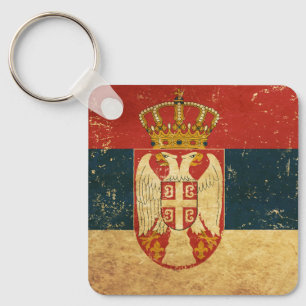 Sleutelhanger Servië-vlag