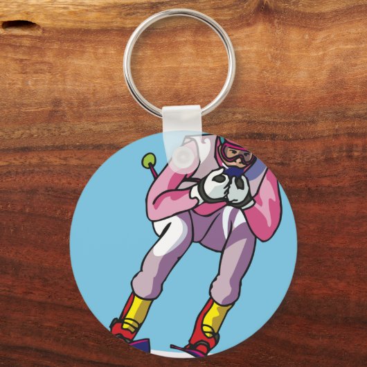 Sleutelhanger skiën (Achterkant)