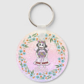 Sleutelhanger Sock Monkey Bruid (Voorkant)