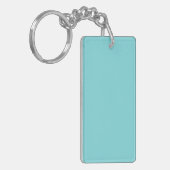sleutelhanger: SOFT BLUE KLEUR Sleutelhanger (Voorkant Links)