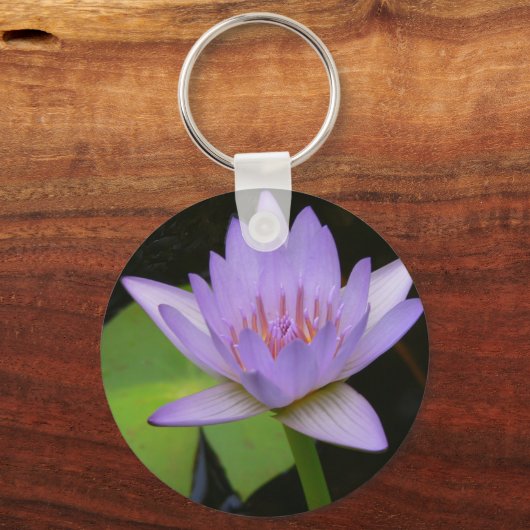 Sleutelhanger Soft Lavender Water Lily (Voorkant)
