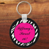 Sleutelhanger - Speciaal opgeruimd Zebra - Dierafd (Voorkant)