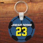 Sleutelhanger Sportteam Blauw Voetbal (Voorkant)