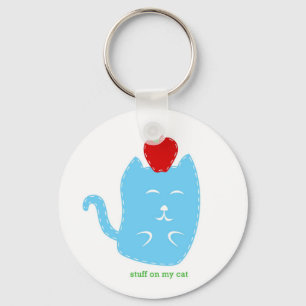 sleutelhanger - spullen op mijn kat - kat met appe