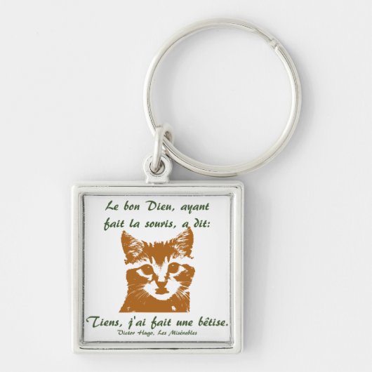 Sleutelhanger Square: Le Chat (Voorkant)
