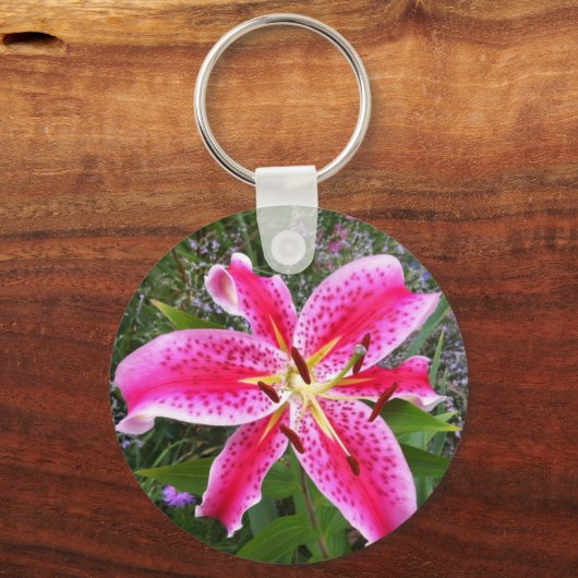Sleutelhanger - Stargazer Lily (Voorkant)