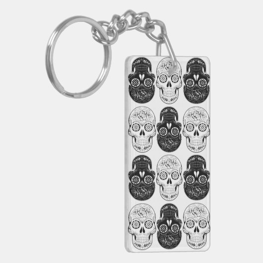 Sleutelhanger suikerschedel GEPERSONALISEERD (Voorkant Links)