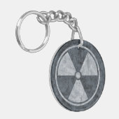 Sleutelhanger symbool voor indrukwekkende straling (Voorkant Links)