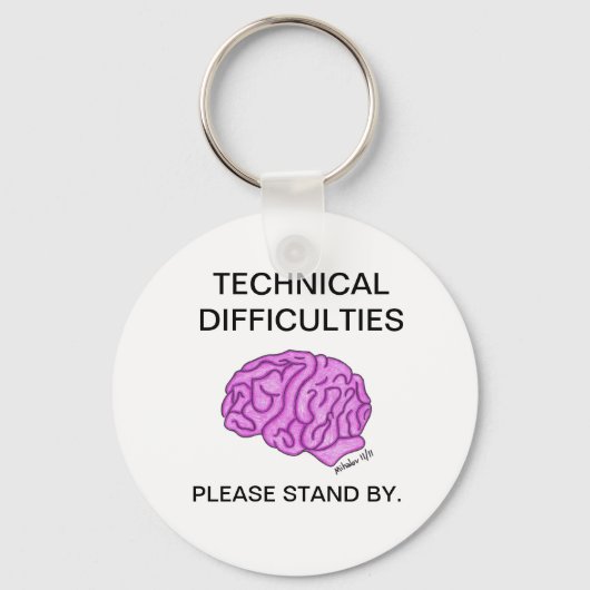 sleutelhanger "Technische problemen" (Voorkant)
