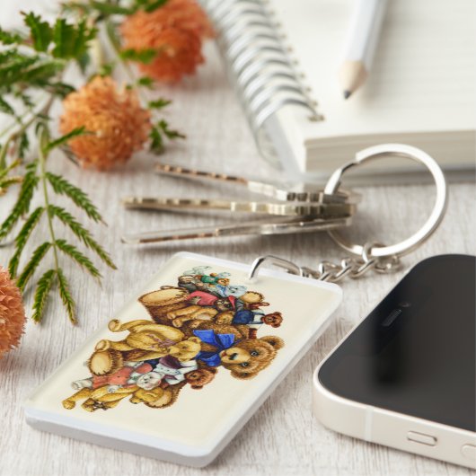 SLEUTELHANGER TEDDY BEAR HUGS Customize (Voorkant Rechts)