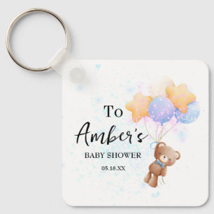 Sleutelhanger Teddybeer-babyshower