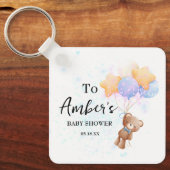 Sleutelhanger Teddybeer-babyshower (Voorkant)