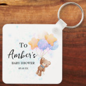 Sleutelhanger Teddybeer-babyshower (Achterkant)