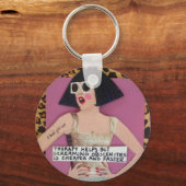 Sleutelhanger therapie helpt maar werpt obscenitei (Voorkant)