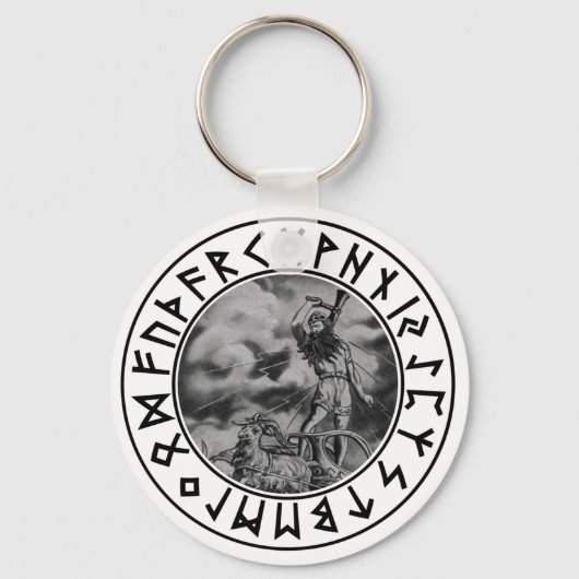 Sleutelhanger Thor rune schild (Voorkant)