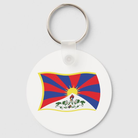 Sleutelhanger Tibet vlag (Voorkant)