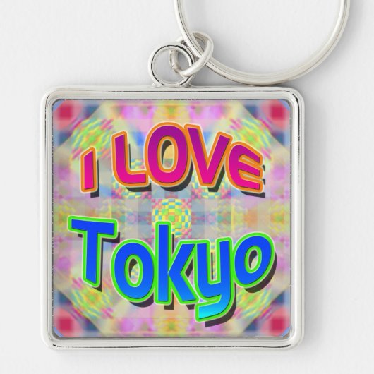 Sleutelhanger Tokyo Festival 3 "I LOVE Tokyo" (Voorkant)