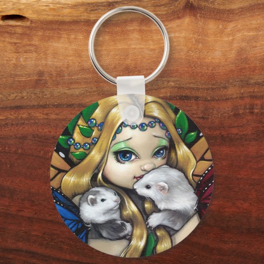 sleutelhanger "Two Fae Ferret" (Voorkant)