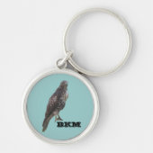 Sleutelhanger - valk met monogram (Voorkant)
