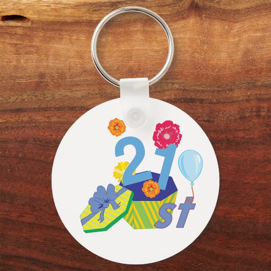 sleutelhanger van 21e verjaardag