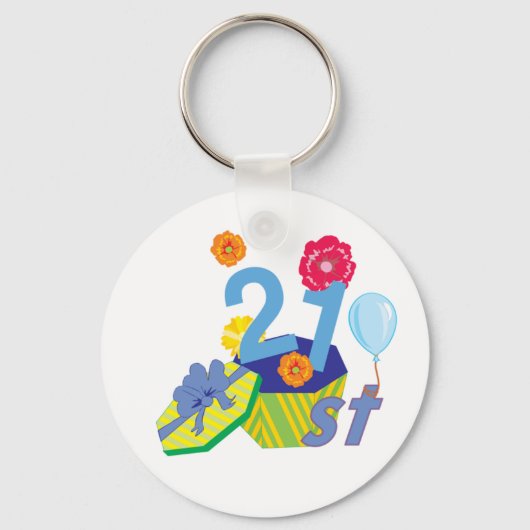 sleutelhanger van 21e verjaardag (Voorkant)