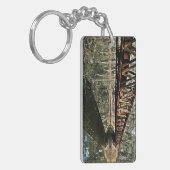 Sleutelhanger van acryl, rechthoek (dubbelzijdig) (Voorkant Links)