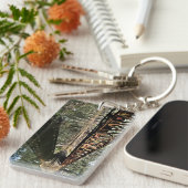 Sleutelhanger van acryl, rechthoek (dubbelzijdig) (Voorkant Rechts)