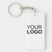 Sleutelhanger van acryl, rechthoek (dubbelzijdig) (Voorkant)