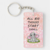 Sleutelhanger van acryl, rechthoek (dubbelzijdig) (Voorkant)