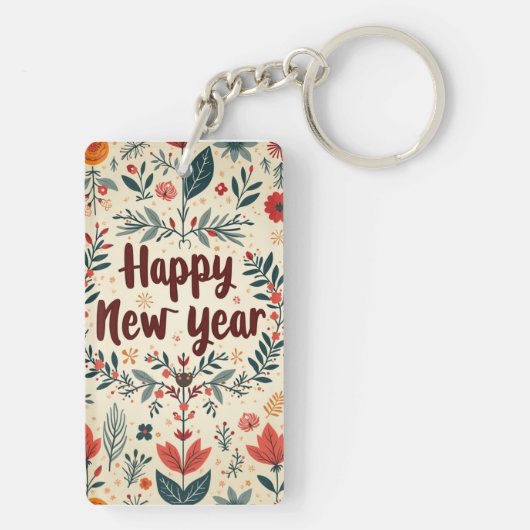 Sleutelhanger van acryl, rechthoek (dubbelzijdig) (achterkant)