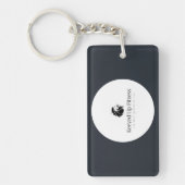 Sleutelhanger van acryl, rechthoek (dubbelzijdig) (Voorkant)