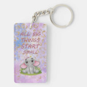 Sleutelhanger van acryl, rechthoek (dubbelzijdig) (achterkant)