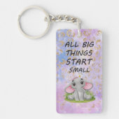 Sleutelhanger van acryl, rechthoek (dubbelzijdig) (Voorkant)